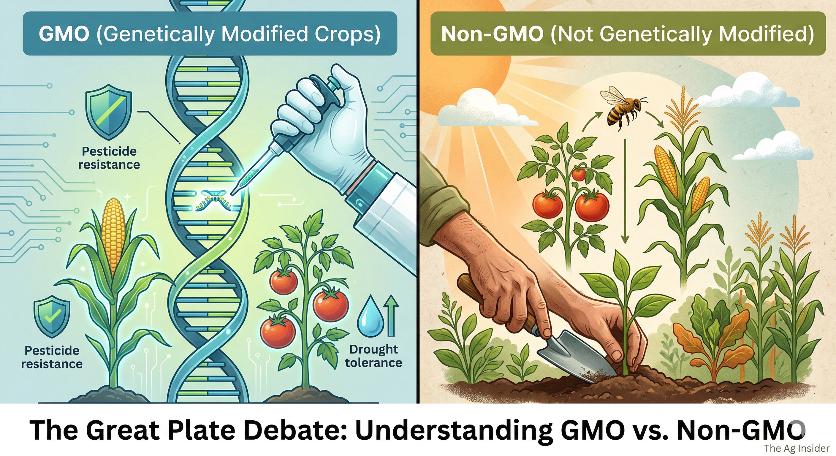 The Great Plate Debate: GMO vs. Non-GMO Crops—What's the Difference?